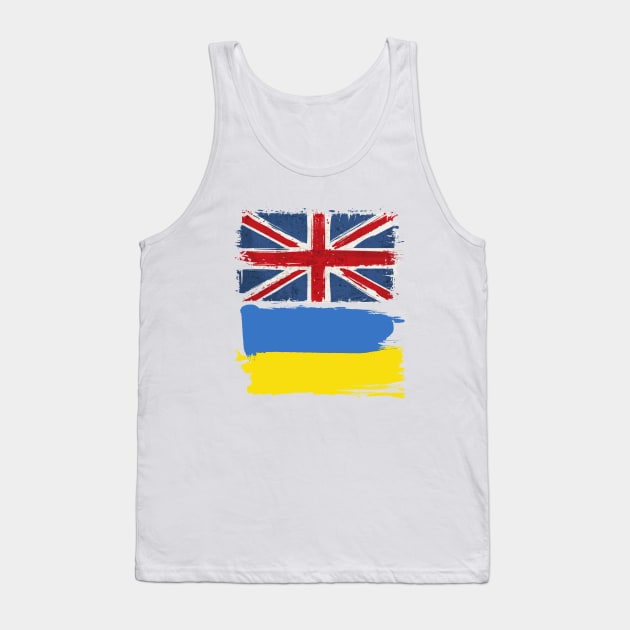 Uk and Ukraine Flag Tank Top by Islanr